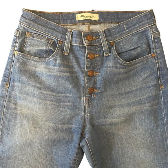 Madewell 9” high rise skinny skinny crop button fly jeans size 27 - Picture 2 of 9
